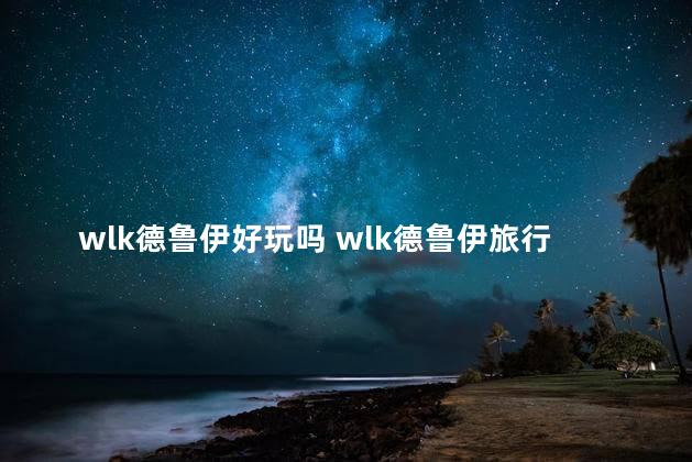 wlk德鲁伊好玩吗 wlk德鲁伊旅行形态